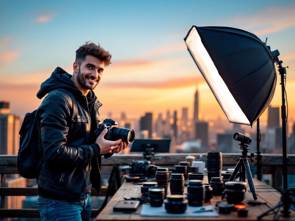 Illustration d'un photographe