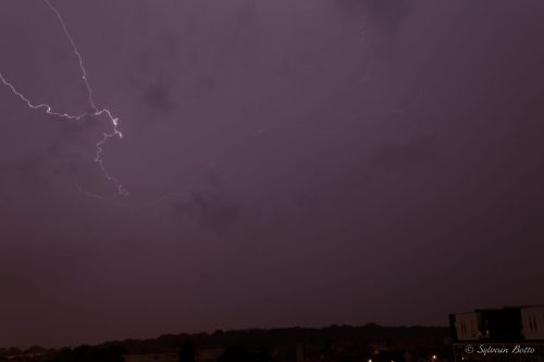 Eclairs sur la ville